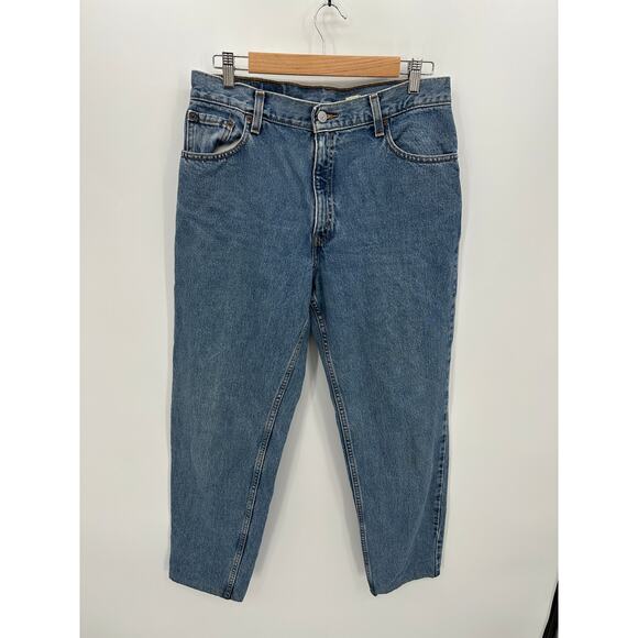 Vtg Levi's 550 Relaxed Fit Tapered Leg Juniors 13 Y2K 2001 #740 Cotton Altered* - Picture 1 of 15